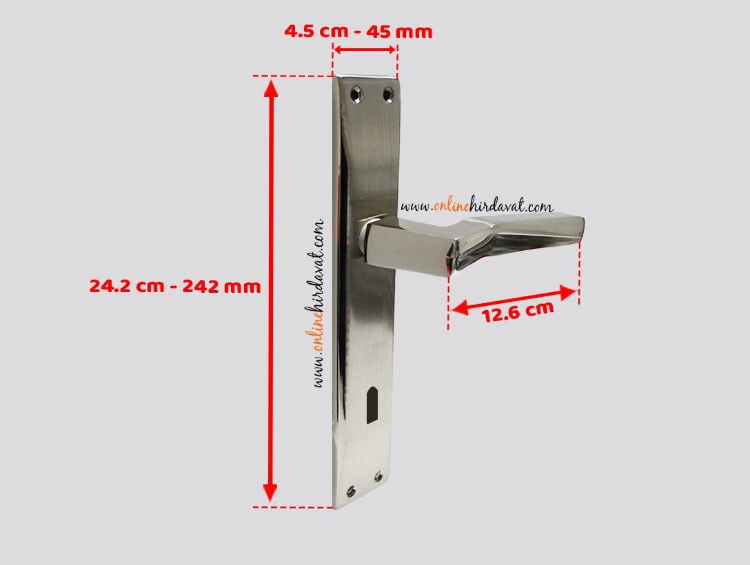 Nobel meridyen Nikel Saten Aynalı Kapı Kolu