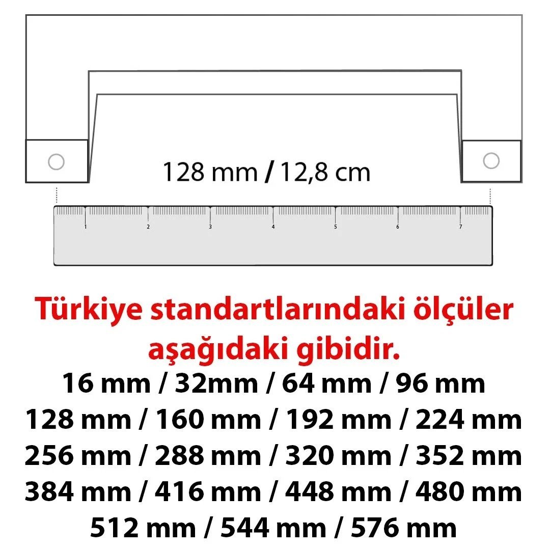 Umut 242-128 mm Antik Porselen Mobilya Kulp