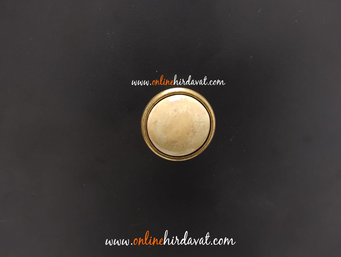 Esal Göreme Antik Sarı Taba Düğme Kulp
