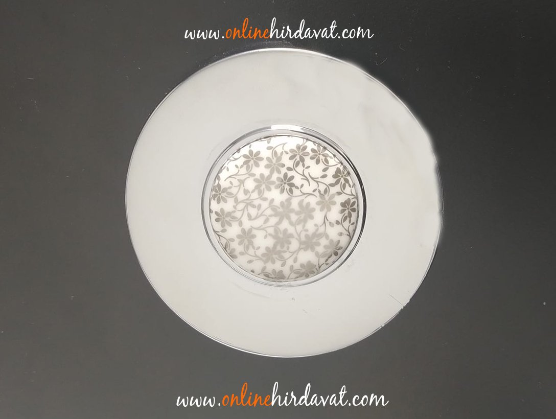 Tomurcuk 1485-10-64-365 Krom Porselen Düğme Mobilya Kulp