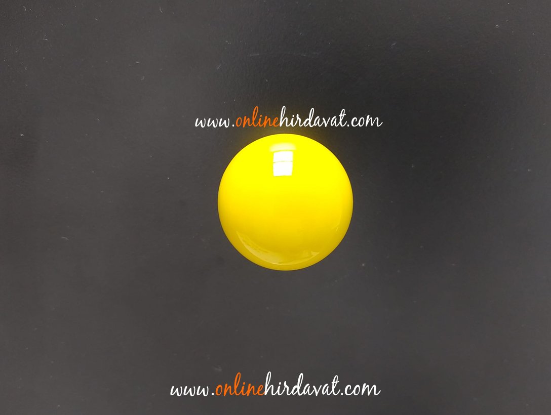 Tomurcuk Sarı Büyük Yuvarlak Porselen Düğme Kulp