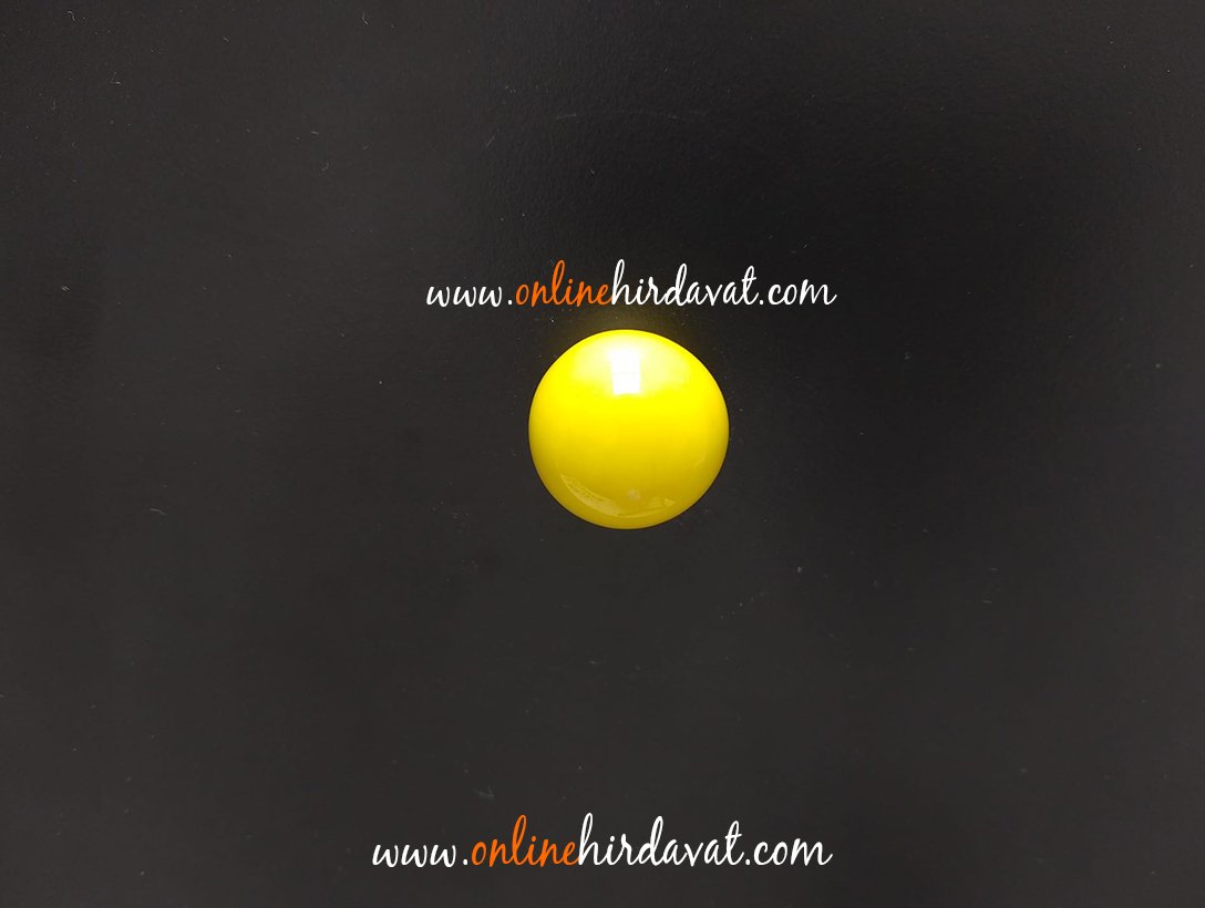 Tomurcuk Sarı Küçük Yuvarlak Porselen Düğme Mobilya Kulp