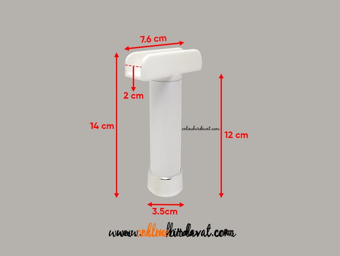 Eroğlu U Geçme Mobilya Ayak Beyaz - 12 cm Online Hırdavat