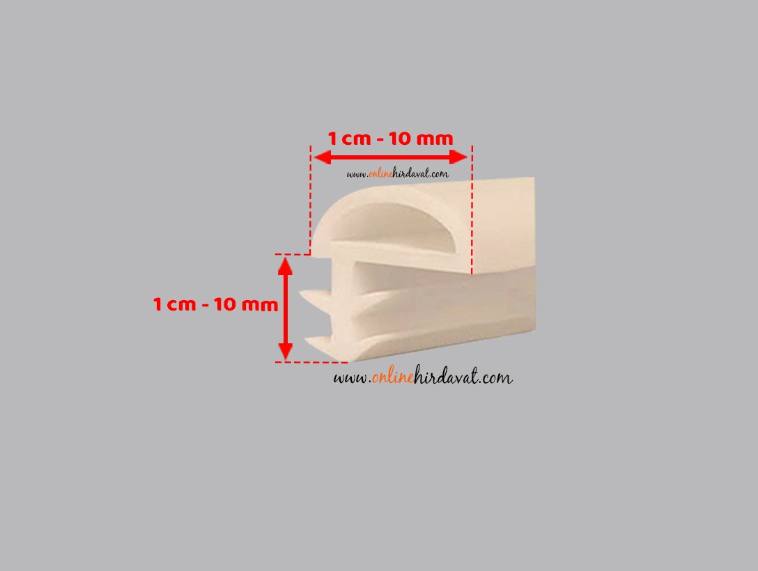 Has Plastik Kapı Fitili Yarı Tırnaklı 1 Metre - Krem