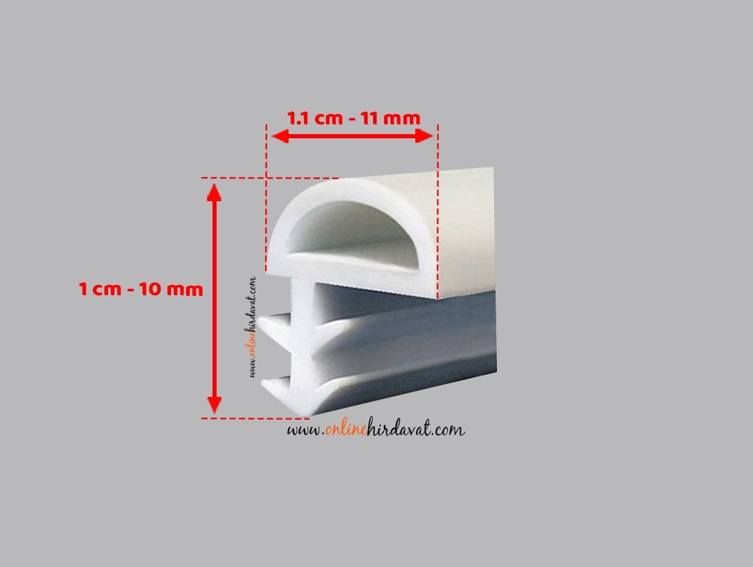 Kapı Fitili (Silikonlu) Beyaz Yarı Tırnaklı 1 Metre