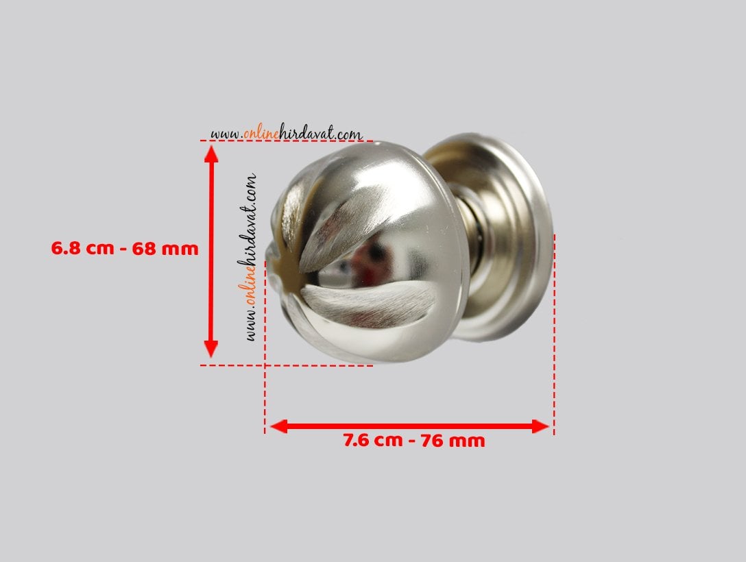 Nobel Gül Yonca Kapı Tokmağı Nikel Saten