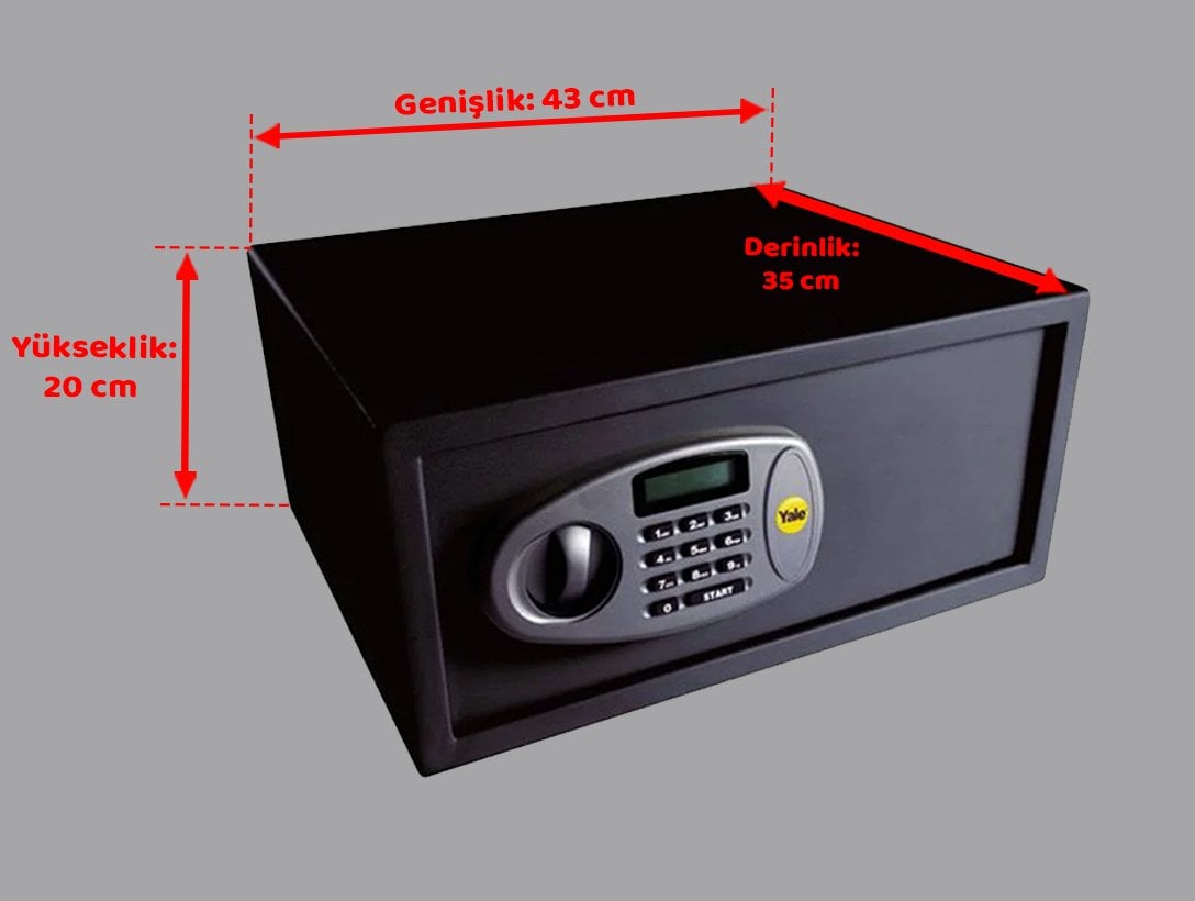 Yale Dijital LCD Ekranlı Kasa