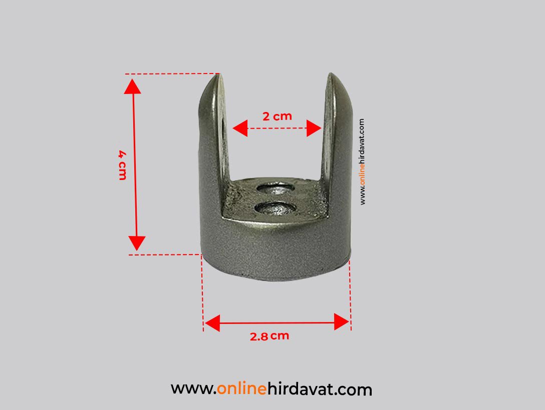 Modernax 18 mm Sunta Cam Tutucu Antrasit