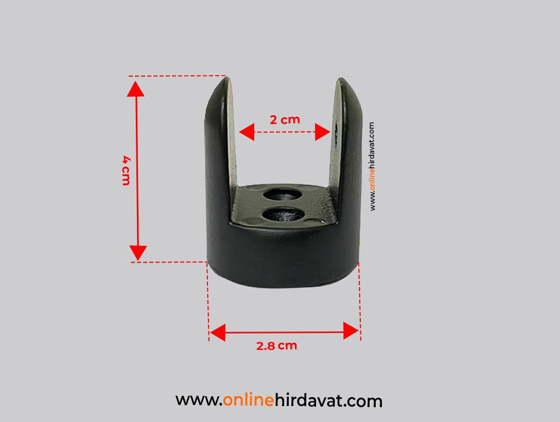 Modernax 18 mm Sunta Cam Tutucu Siyah
