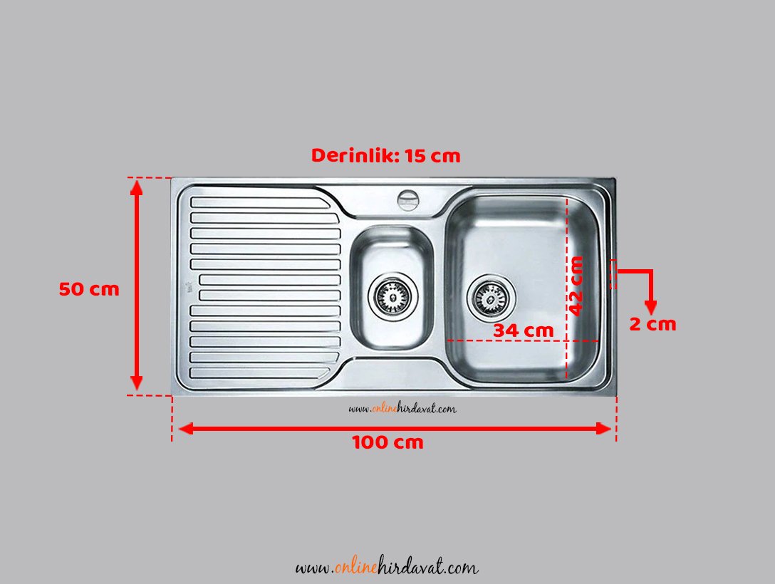 Teka Princess 60B Çelik Krom Mikro Keten Yüzey Evye Sol