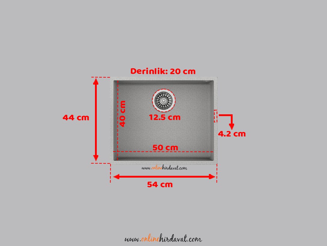 Teka Square 50.40 tg Granit Evye Gri