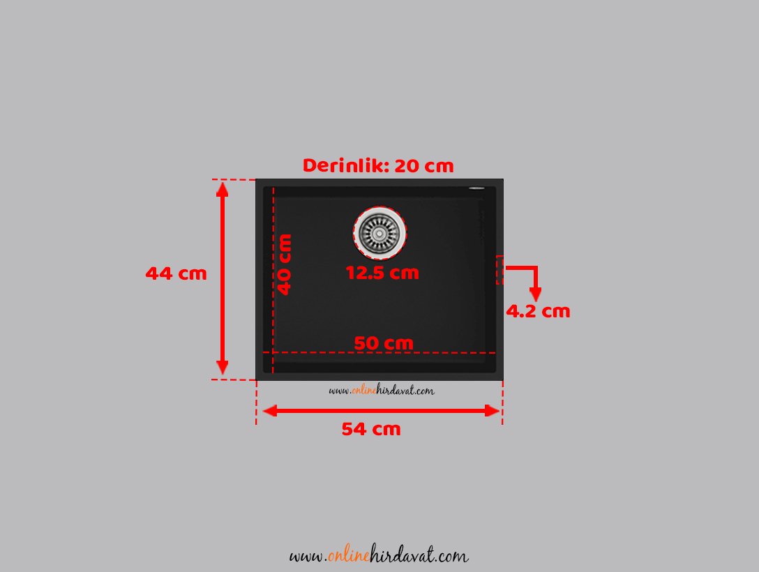 Teka Square 50.40 tg Granit Evye Siyah