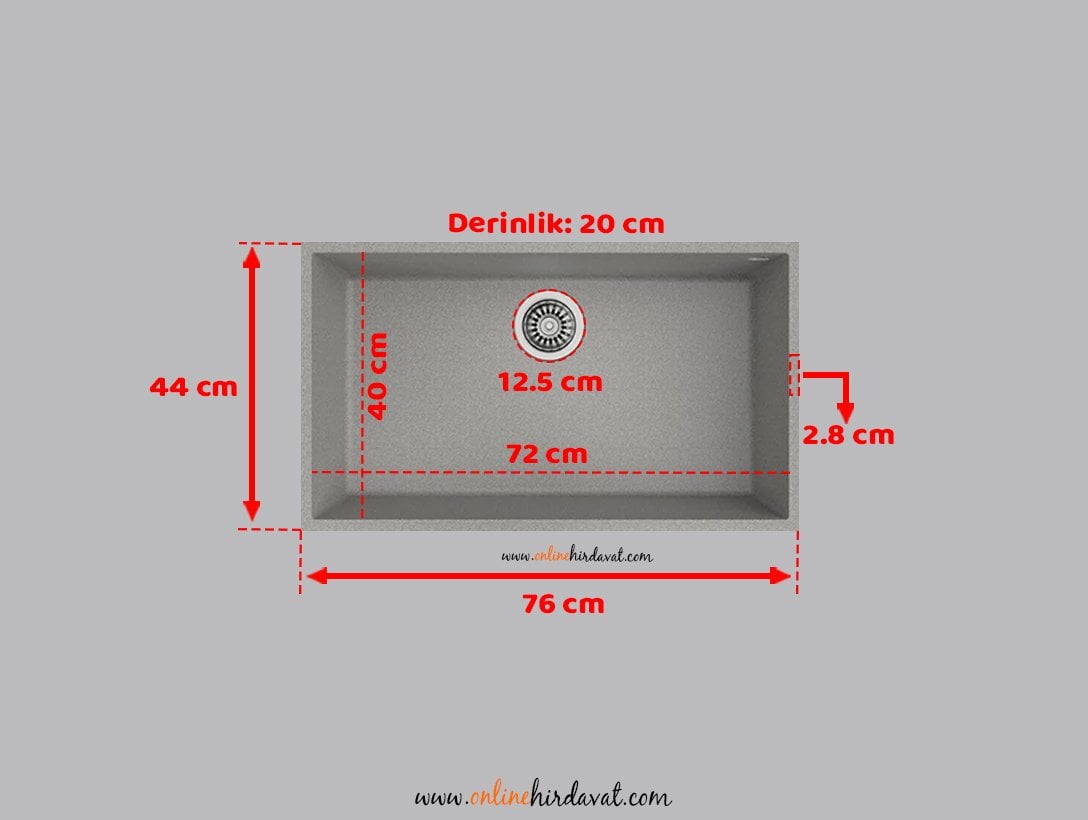 Teka Square 72.40 Tg Granit Evye Gri