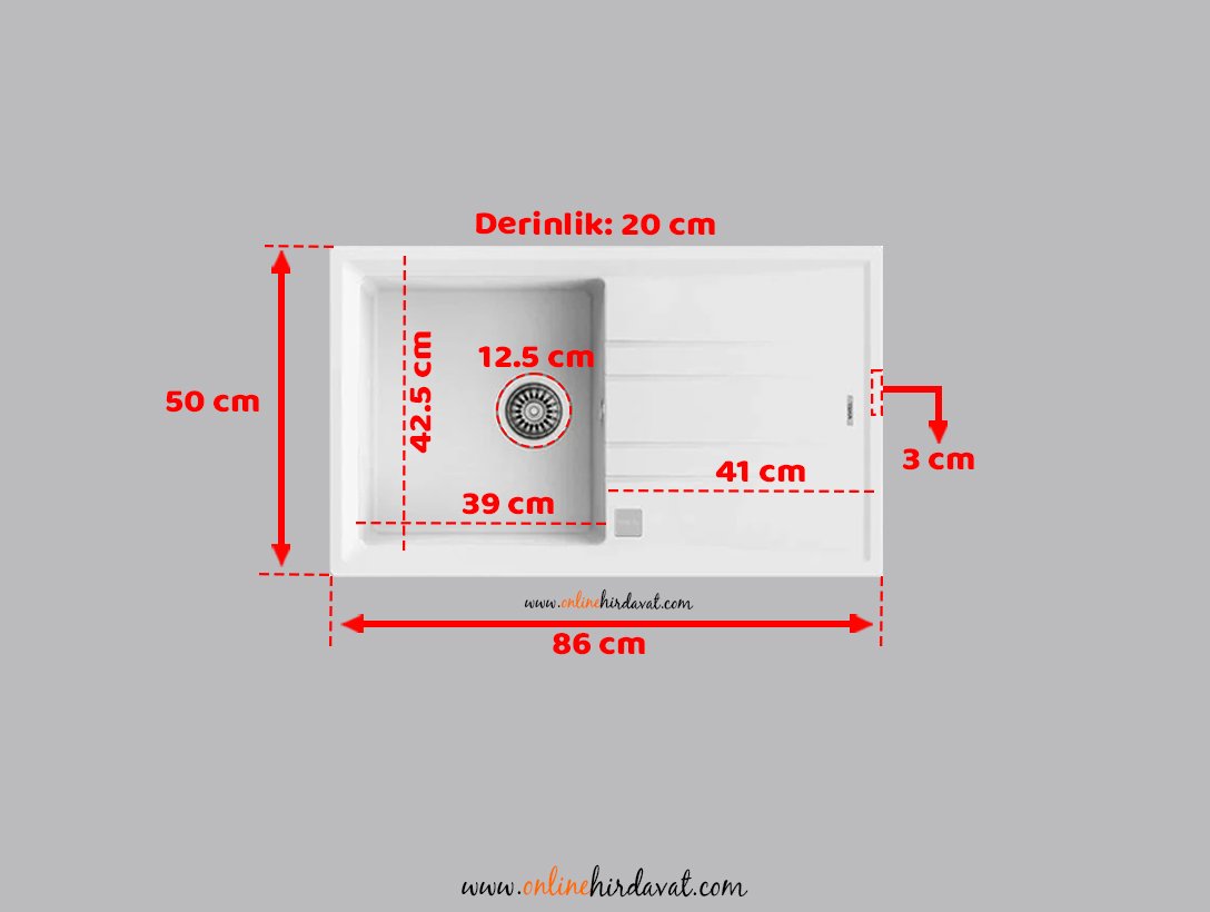 Teka Stone 50 B-TG 1B 1D Granit Ankastre Evye Metalik Beyaz