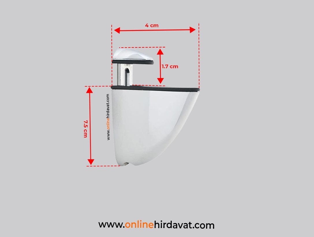 Osena Krom Etejer Raf ve Cam Tutucu 4-20 mm Küçük
