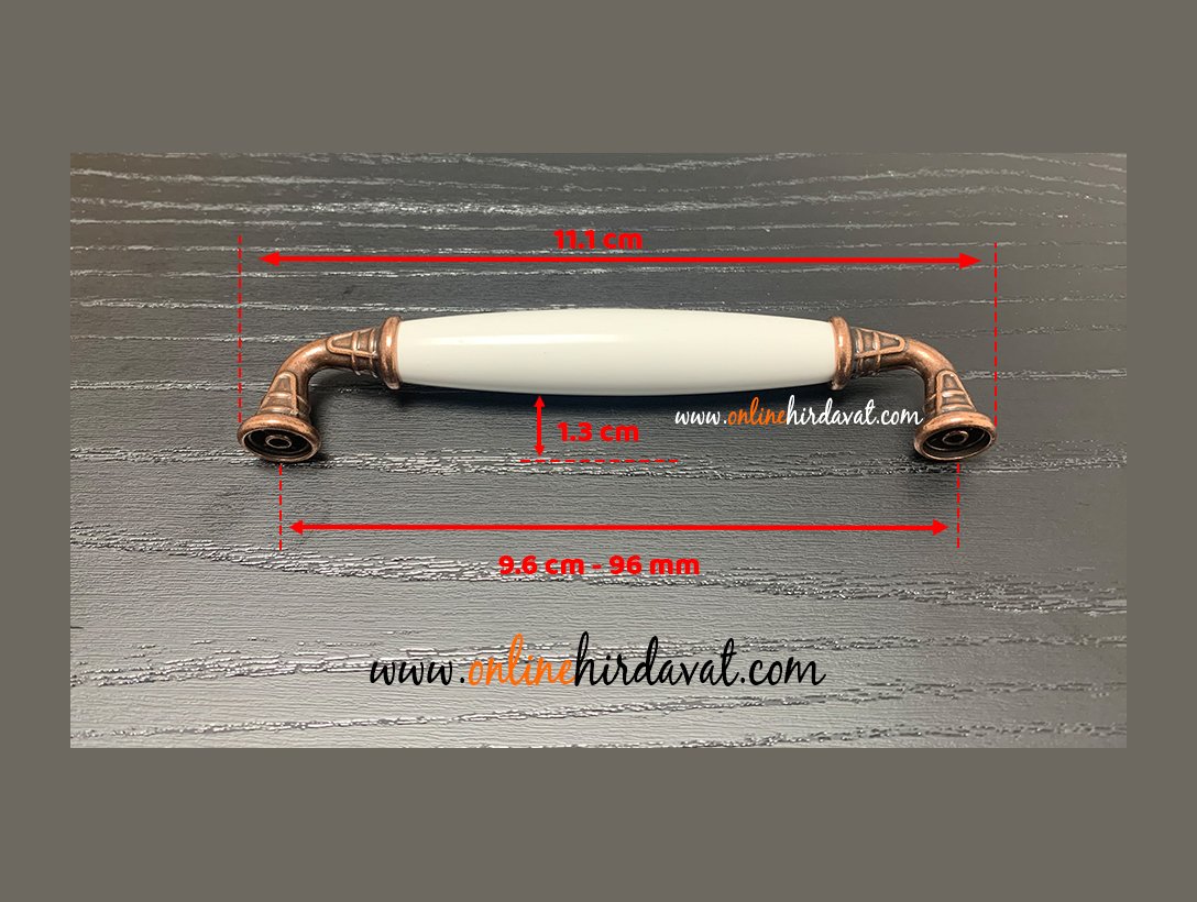 Eymen Polimer Düz Antik Bakır Mobilya Kulp 96 mm Online Hırdavat