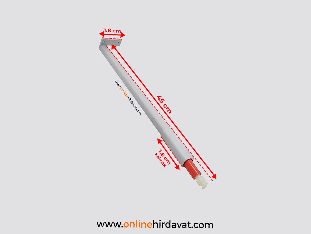 Samet Alphabox Gri Bordür Çubuğu 45 cm