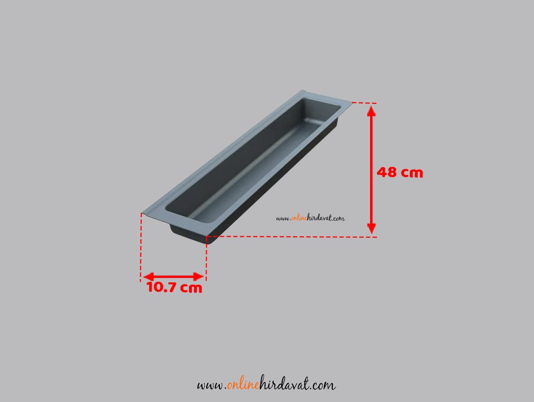 Mesan Traybond Kaşıklık 107X480 mm 1 Gözlü Antrasitgri Kaşıklık