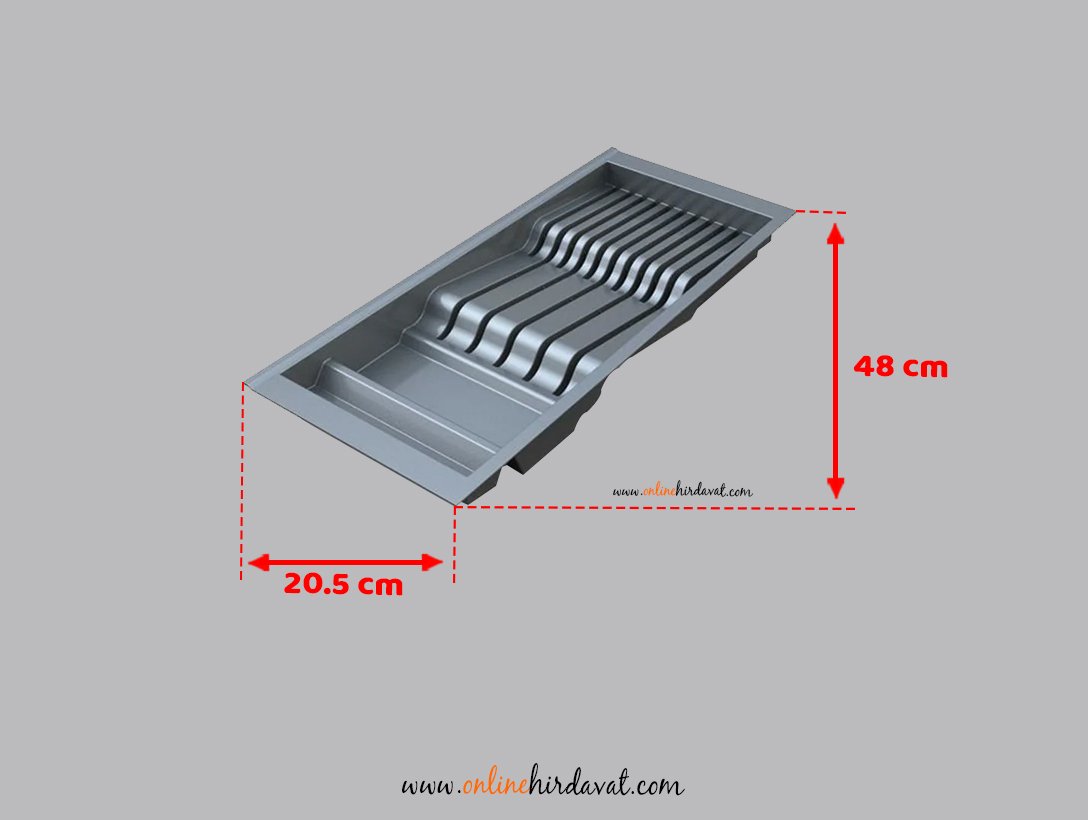 Mesan Traybond Kaşıklık 205X480 mm Antrasitgri Bıçaklık
