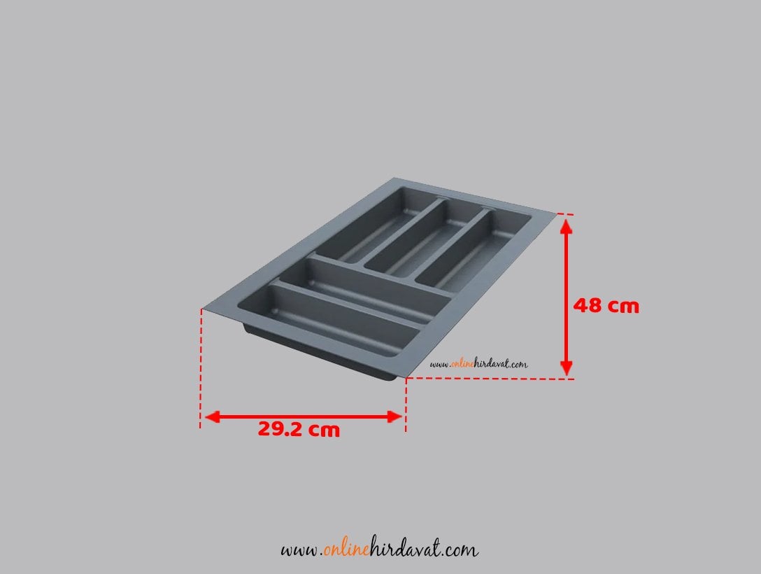 Mesan Traybond Kaşıklık 292X480 mm 5 Gözlü Antrasitgri Kaşıklık