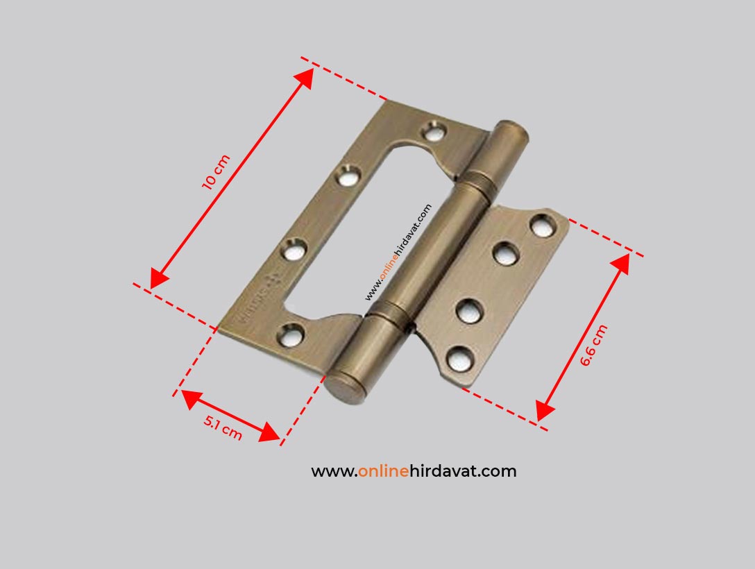 System 10 Cm Kelebek 2 Bilyalı 3 mm Menteşe Mat Antik Bronz