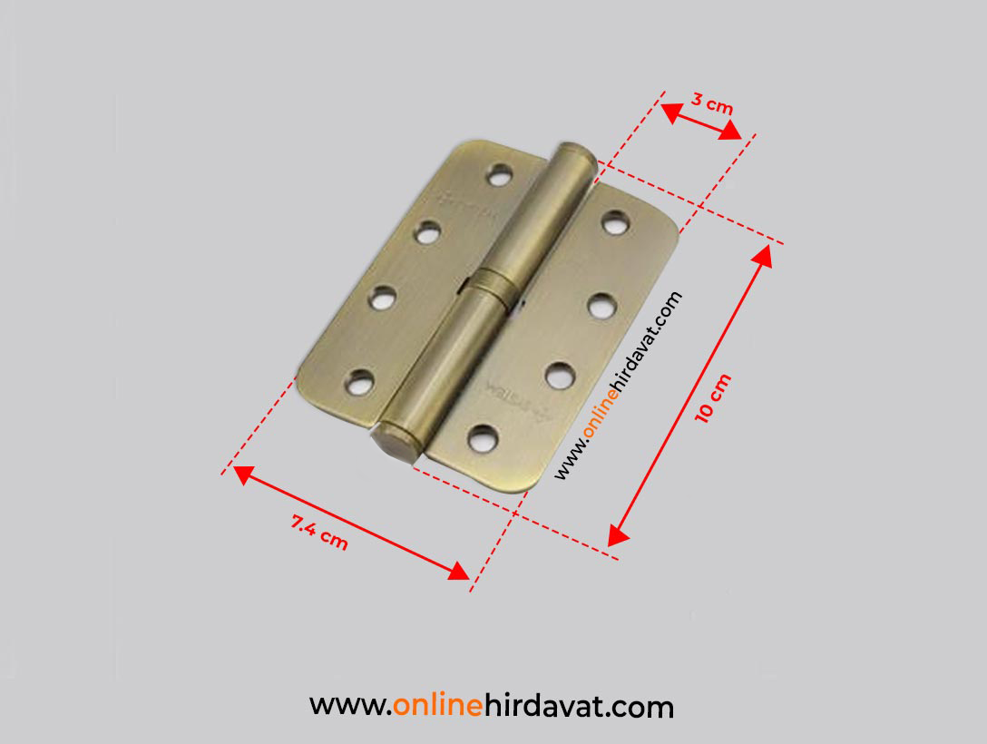 System 10 Cm Okka 3 mm Menteşe Antik Bronz - Sol