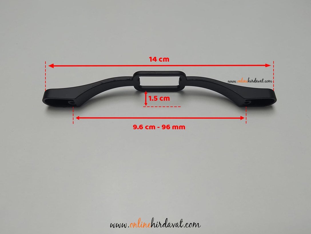 Yılmaz Plastik Eksen Siyah Mobilya Kulp 96 mm Online Hırdavat