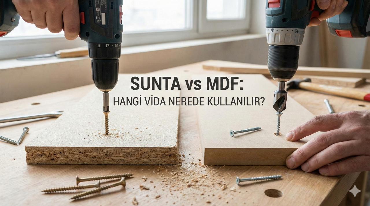 Sunta ve MDF Arasındaki Fark Nedir? Hangi Vida Nerede Kullanılır?