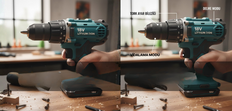 Eviniz İçin Doğru Şarjlı Matkap Seçimi: Volt ve Tork Nedir?