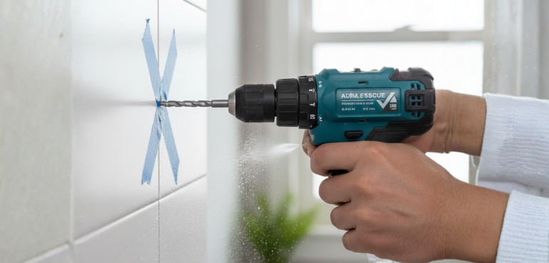 Evdeki Matkapla Fayans Çatlatmadan Nasıl Delik Açılır?