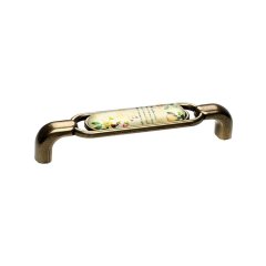 Ventus 2033 Yaldızlı Porselen Mobilya Kulp Antik Bakır - 96 mm