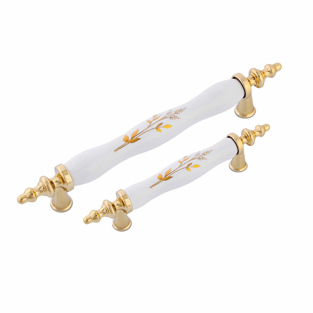 Lider 96 mm Zeytindalı Altın Polimer Mobilya Kulp - onlinehirdavat.com