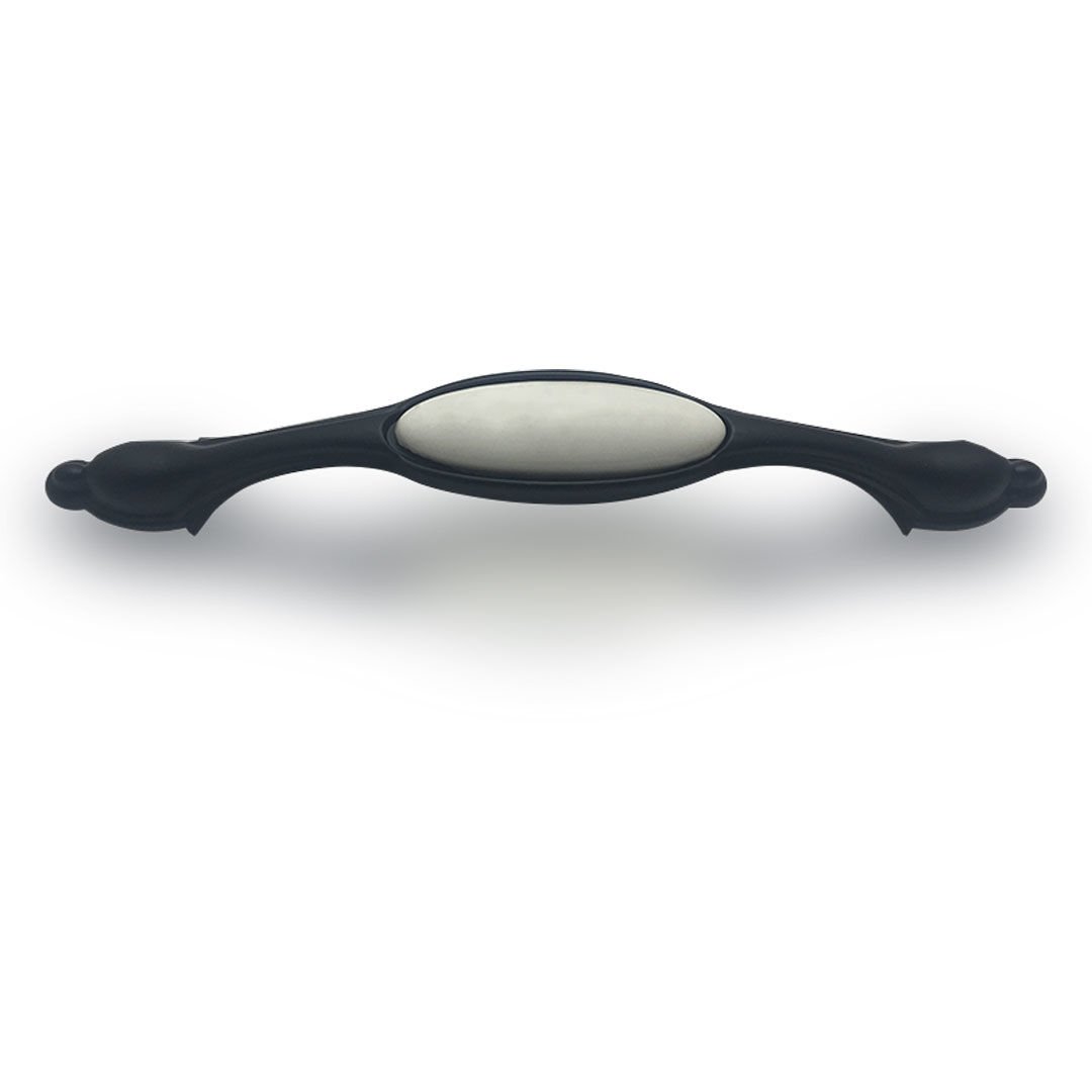 Nobel Saraylı Zamak Mobilya Kulp 128 mm Siyah