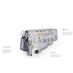 Samet Multi Mech Katlanır Kapak Makası Beyaz C1 345