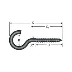 Arslan Piton Askı Kancası 16 x 35 mm - 10 Adet