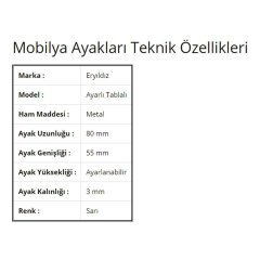 Ayarlı Pergule Ayak Pro Ekonomik