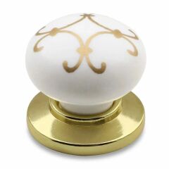 Eymen Polimer Osmanlı Desen Düğme Kulp Altın