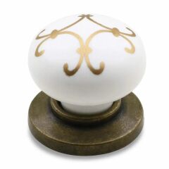 Eymen Polimer Osmanlı Desen Düğme Kulp Altın