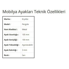 Ayarlı Pergule Ayak Eltos Lüx