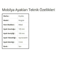 Ayarlı Pergule Ayak Pro Lüx