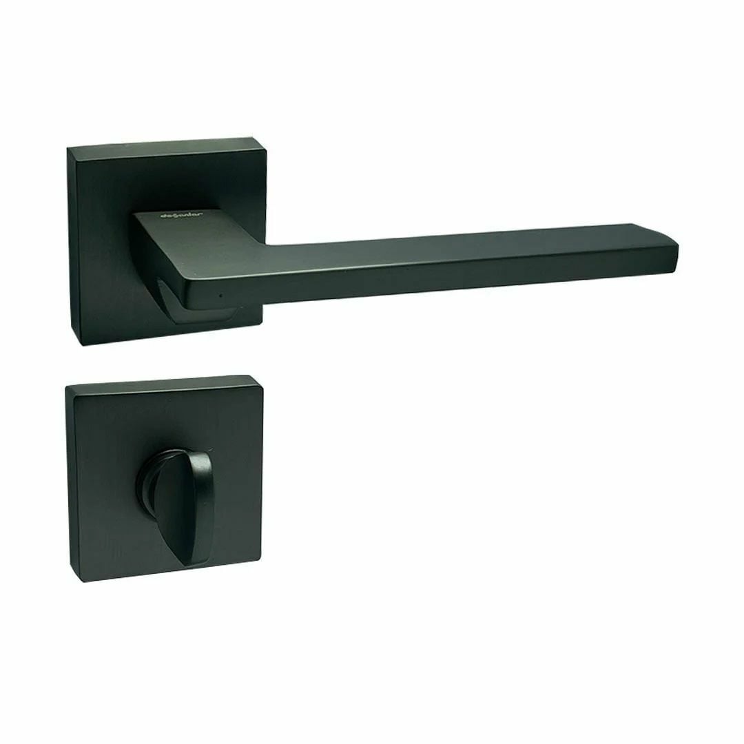 Doğanlar Pera Rozetli Kapı Kolu Antrasit - Wc Kapısı