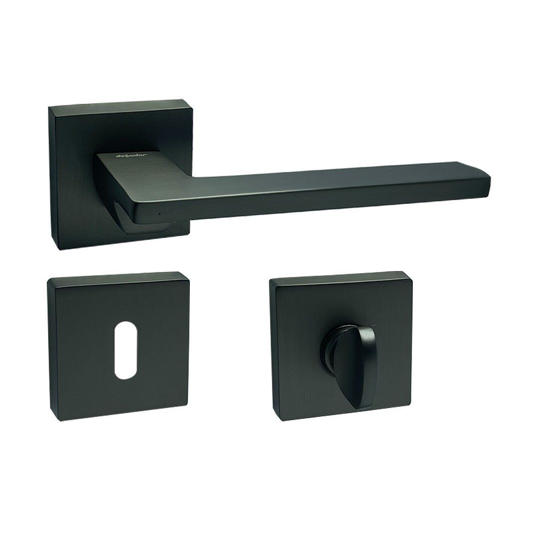 Doğanlar Pera Rozetli Kapı Kolu Antrasit - Dış Kapısı