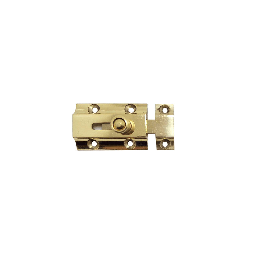 Otomatik Pirinç Kapı Sürgüsü Sarı - 5 cm