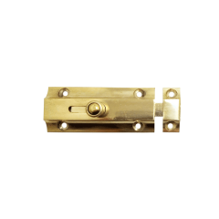 Otomatik Pirinç Kapı Sürgüsü Sarı - 8 cm