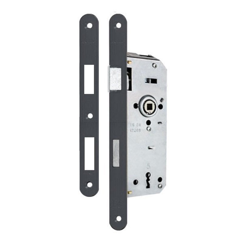 DoorAks 40*23 Rulmanlı Oval Oda Kapı Kilidi - Antrasit