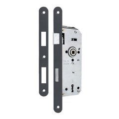 DoorAks 40*23 Rulmanlı Oval Oda Kapı Kilidi - Antrasit