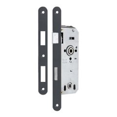 DoorAks 40*23 Rulmanlı Oval Wc Kapı Kilidi - Siyah