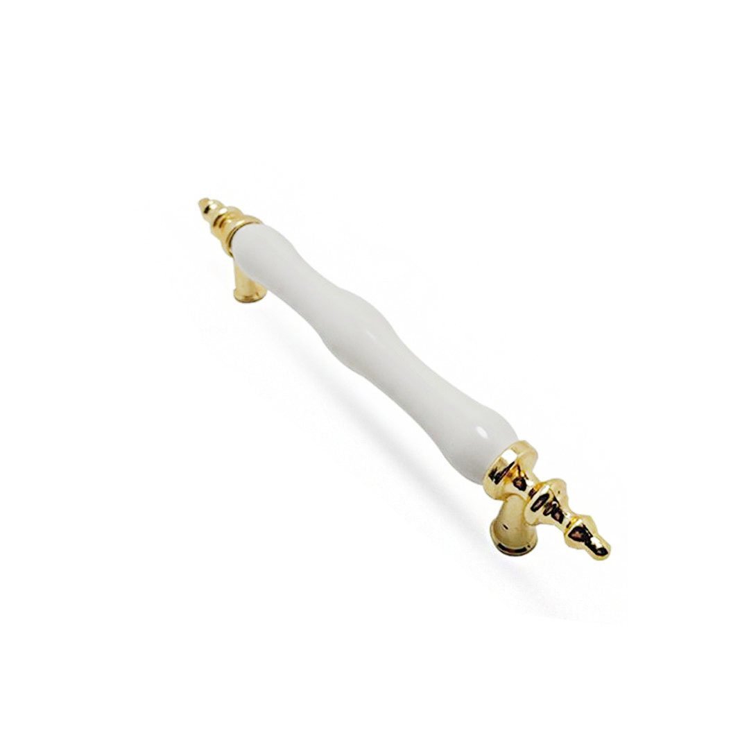 Lider Menekşe Düz Porselen Kulp Krom - 96 mm