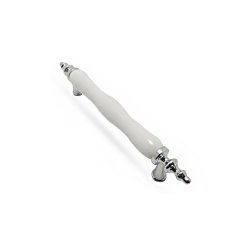 Lider Menekşe Düz Porselen Kulp Krom - 96 mm