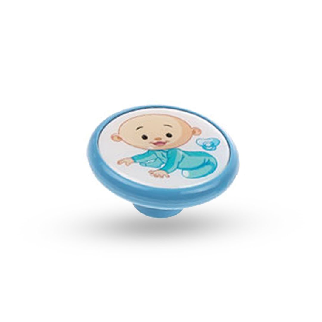 Fede Plastik Bebek Mavisi Mobilya Kulp Düğme